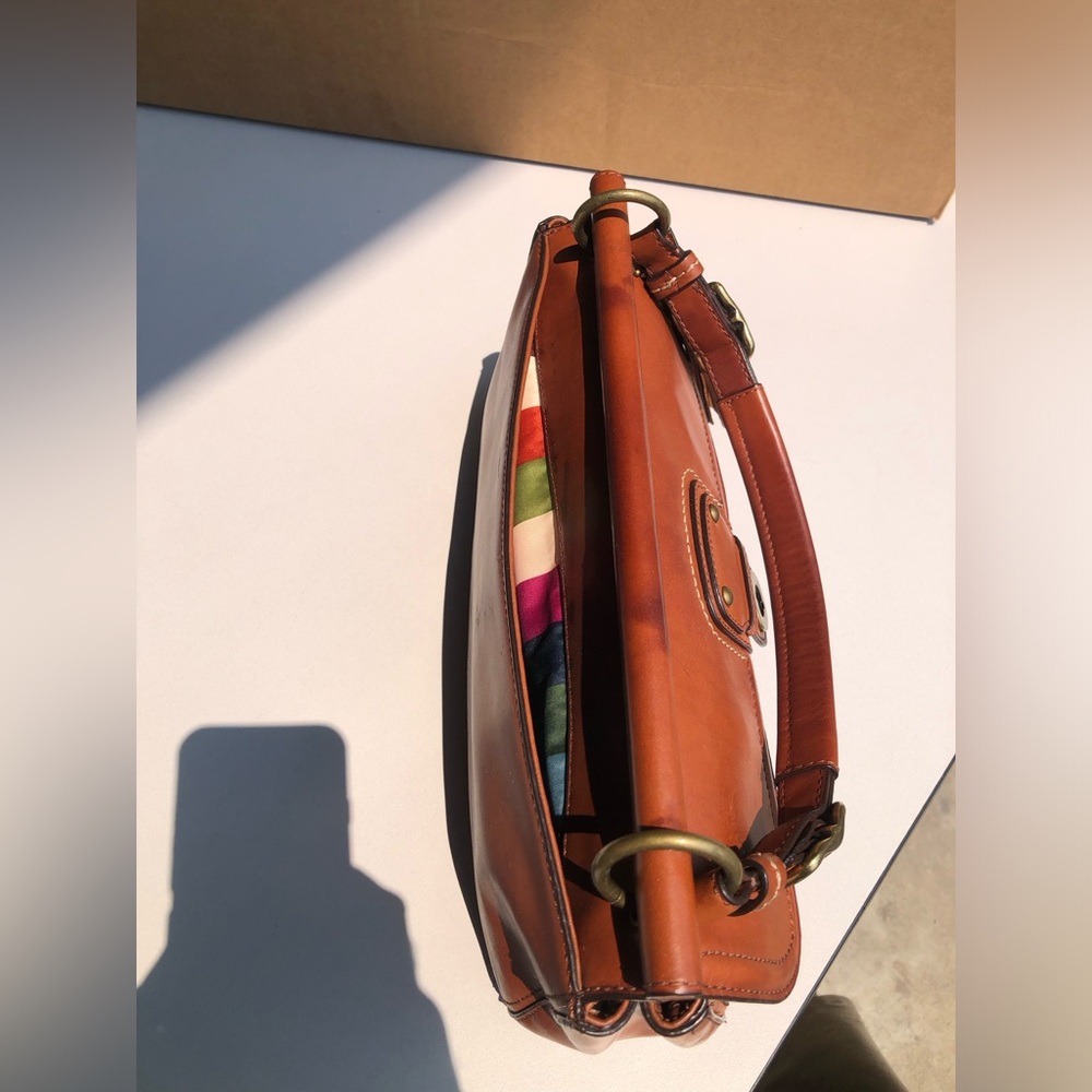 Legacy City Willis Coach British Tan Turnlock Shoulder Bag #22062 with hangtag - Picture 5 of 11